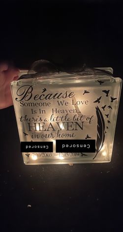 Glass Block Memorials