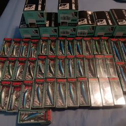 Rapala Holographic Fishing Lures Discontinued Lot Of 43