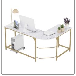 Teraves Reversible L Shaped Desk White