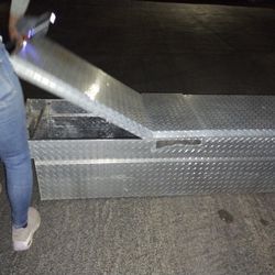 Diamond Plated Tool Box From D odge Truck 