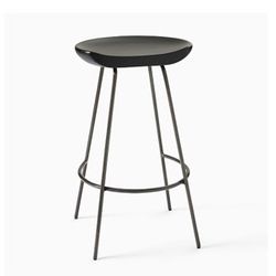 West Elm Black Bar Stools / Chairs (2)