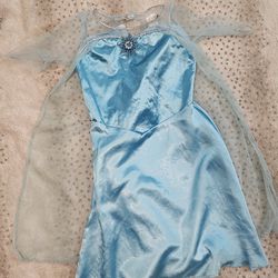 Girls Frozen Elsa Costume (Size 7-8)