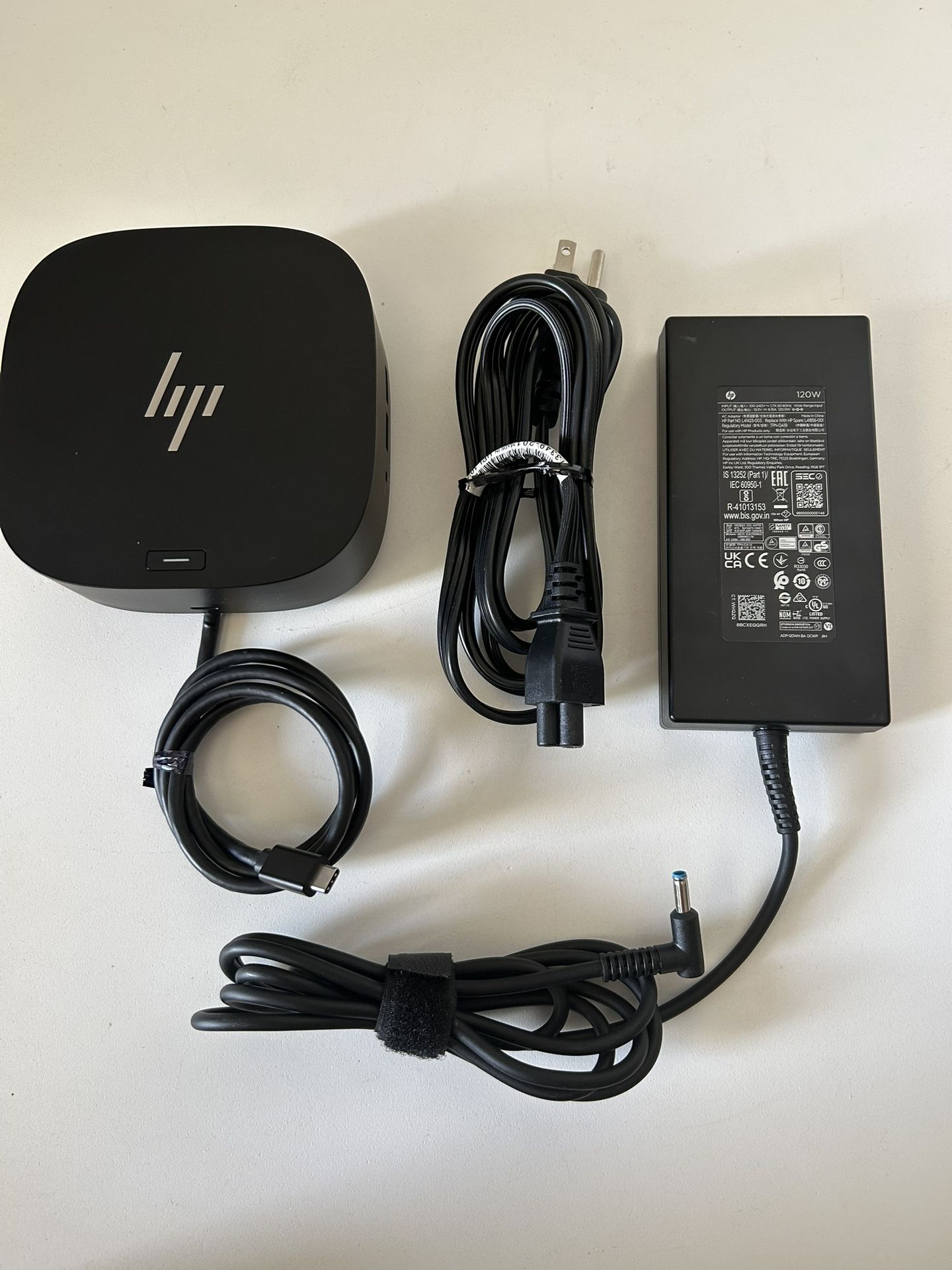 HP USB-C G5 Essential Dock with 120W AC Adapter,