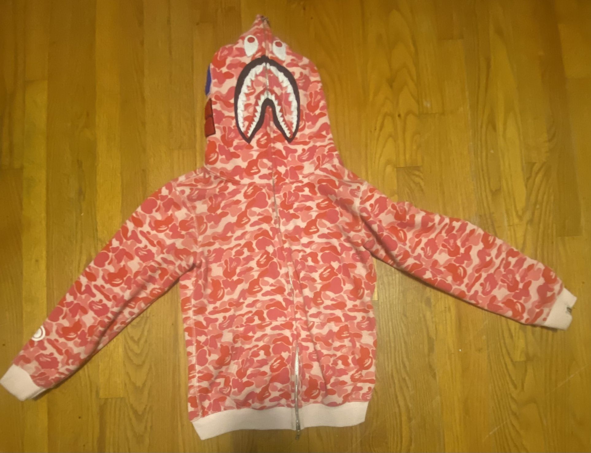 Pink ABC Bape Hoodie