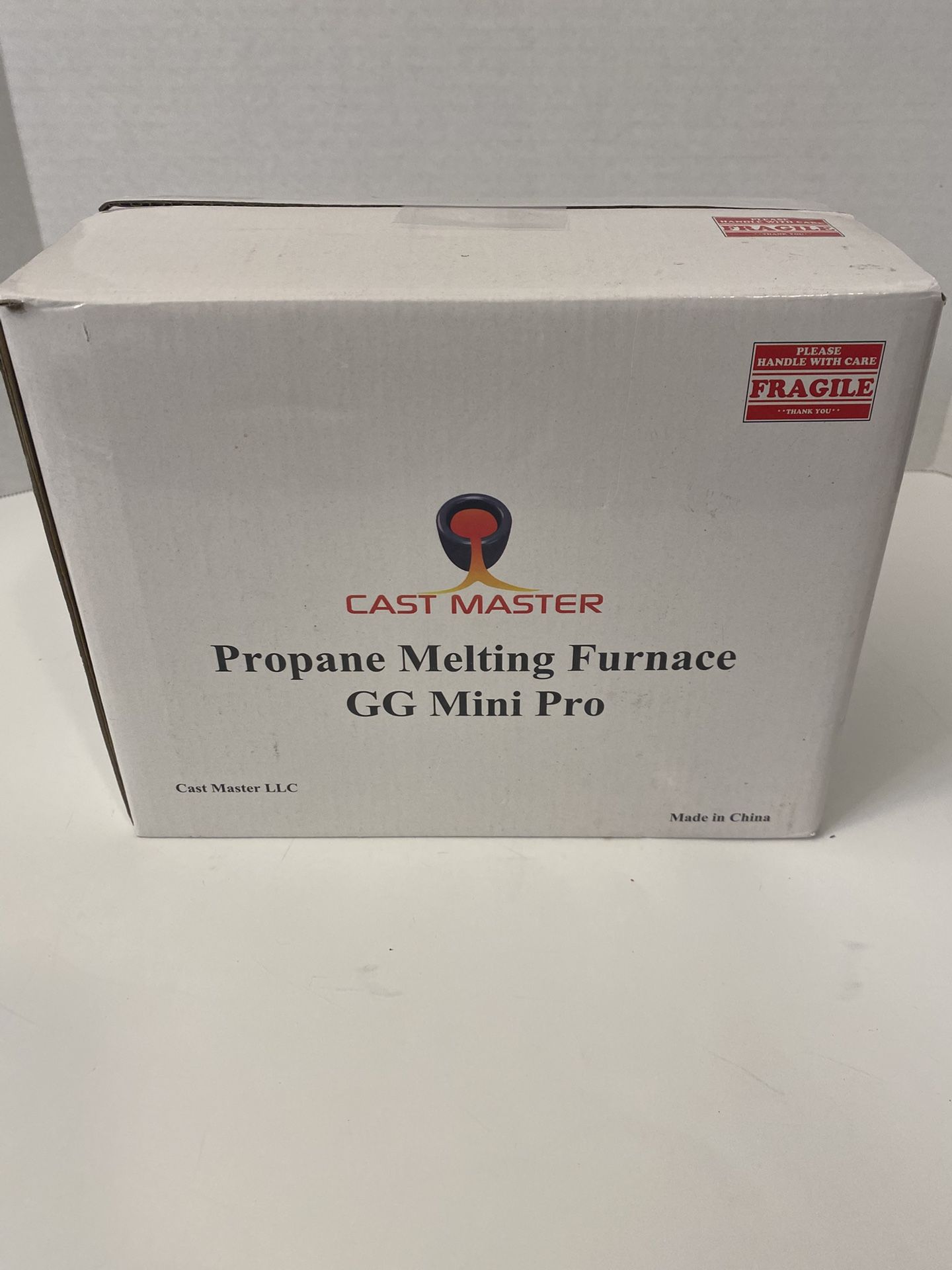 Cast Master Propane Melting Furnace GG Mini Pro (no tongs) & 3 Solid Aluminum Flat Bars 1”x1”x8”