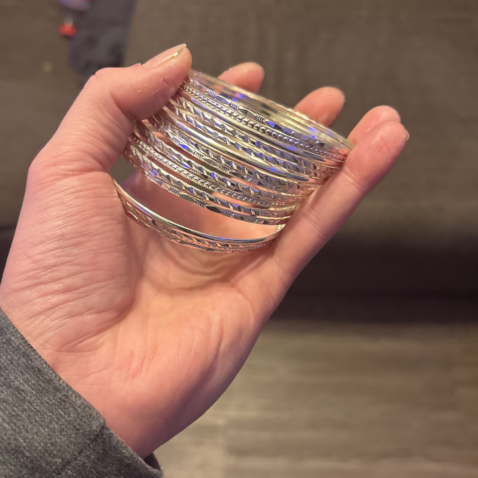 Silver Bracelets Marked With O