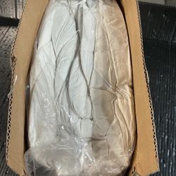 APSMILE Oversized King Luxury Organic Cotton All Season Down Feather Fibers Comforter, High Fill-Power Medium Warmth Duvet Insert (120x98, Ivory White