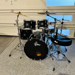 Complete Gretsch drum set