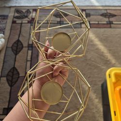Gold CANDLE holders