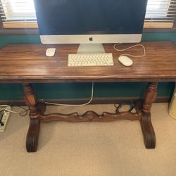 Antique Wood Foyer Table