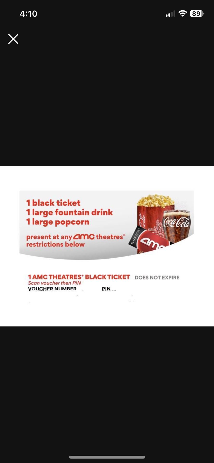 AMC Single Ticket Bundle