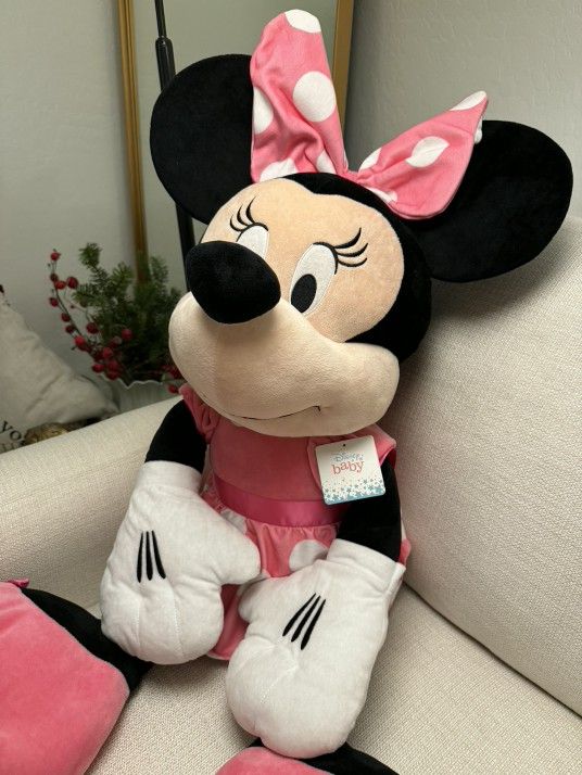 Disney Pink Minnie Mouse Plush 