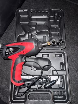 Car Impact Wrench 1/2 Inch & 12 Volt Portable Electric Impact Wrench Kit, Tire Repair Tools with Soc