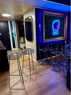 (4) Metal barstools 30.5”