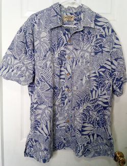Blue Hawaiian shirt for men