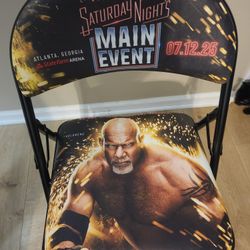 2025 WWE SNME XL BILL GOLDBERG RETIREMENT CHAIR - WRESTLING