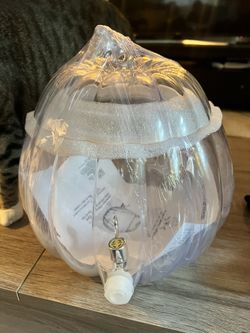 Glass Pumpkin Dispenser  