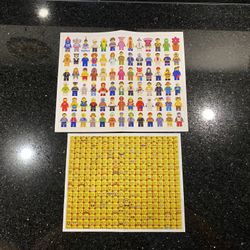 Lego Minifigure Character Images 8x11” Poster and Minifigure Faces 7x8” Poster