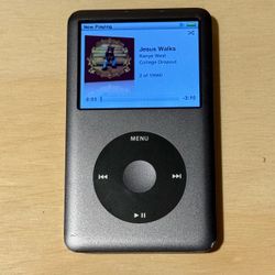 iPod Model:A1238 7th Gen 160GB Blk Tested Good Battery 18-22hr w/19560Song-Charger
