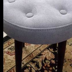 2 New With Box Never Used High-quality Brand Ikea Sofa Stool Or Ottoman Gray Velvet Color  Great As An Extra Seats For Your Living Room Must Buy Both 