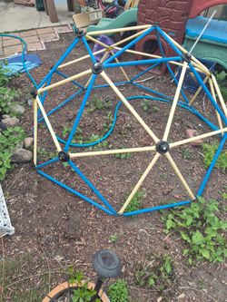 Hapsor yellow and blue geometric dome climber