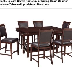 Collenburg Dark Brown 6 Top Table