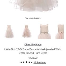 Chantily Lace Little Girl Flower Dress Size 5