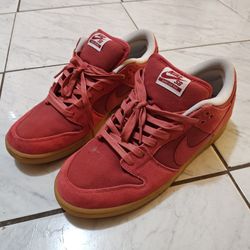 Nike SB Dunk Low Pro Red Gum Pink Mens Size 11