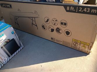 Lifetime 8ft   Foldable And StackableTables