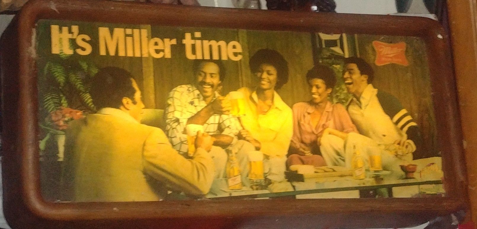 It's Miller Time 1980s Vintage Light Up Sign.