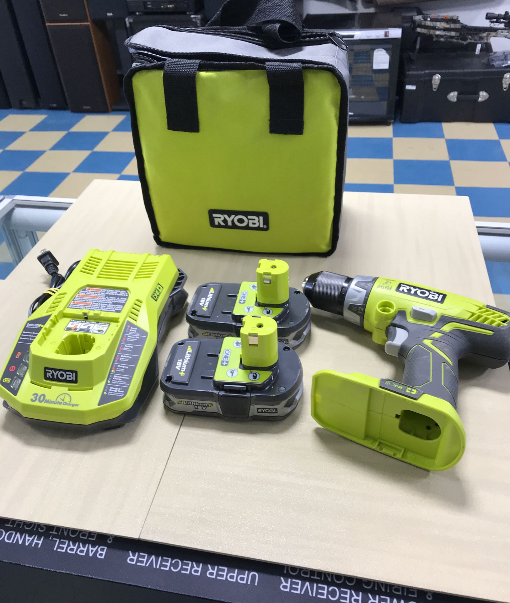 RYOBI ONE+ HAMMER DRILL KIT