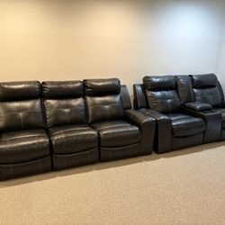 Faux Leather Sofa 6-7 Seats 🛋️ 