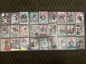 Oakland/LA Raiders NFL Trading Cards Lot