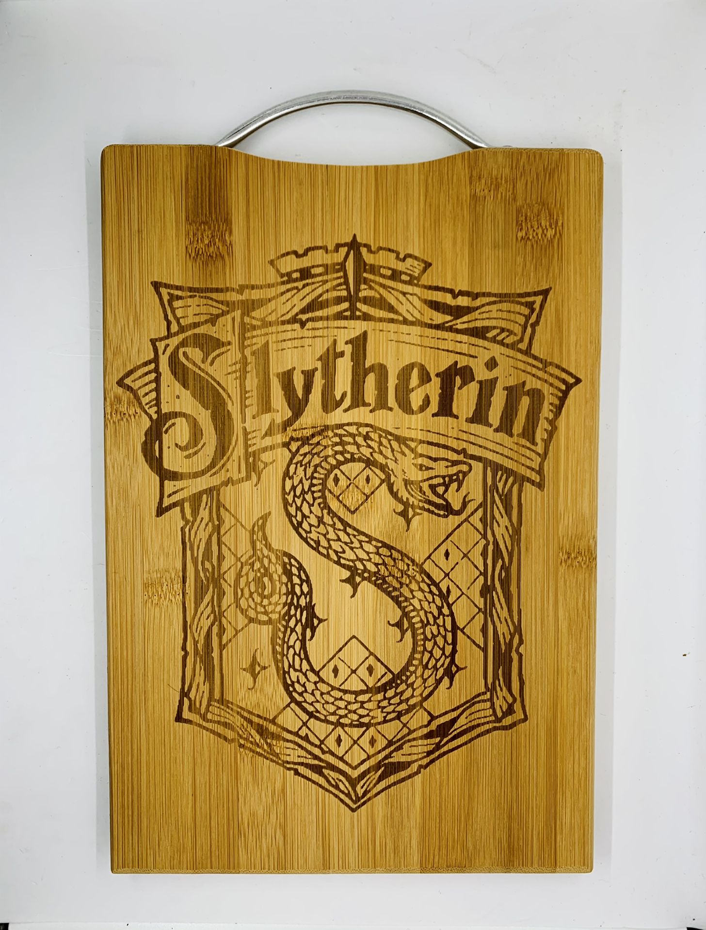 Harry potter Slytherin laser engraved bamboo high quality cuttingboard pop gift