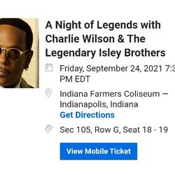 Isley Brothers tickets For Sale