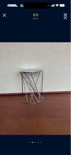 One Round Heavy Duty Stainless Steel Metal Table from West Elm