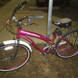 Del Rio Beach Cruiser 7 Speed Magenta Pink Beauty