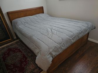 Solid Wood Sleigh Bed Frame
