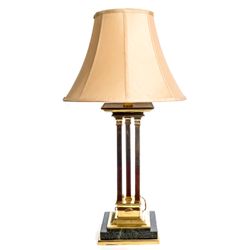 Sarreid Ltd 1983 Brass Lamp w/Shade