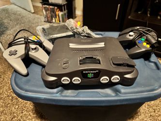 Nintendo 64 Console with Two Controllers