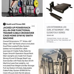 Home Gym W/ Smith machine