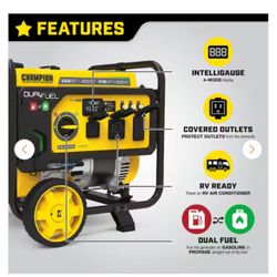 Generador 5300 W Champion  Dual Fuel !