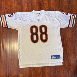 Desmond Clark Vtg Reebok Chicago Bears Wht Jersey Size XL #88 Read Info Below!
