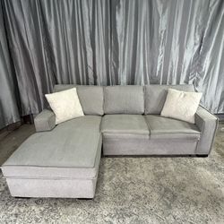 Gray 3 seater with chaise, bed and storage 🛻Delivery Available🛻