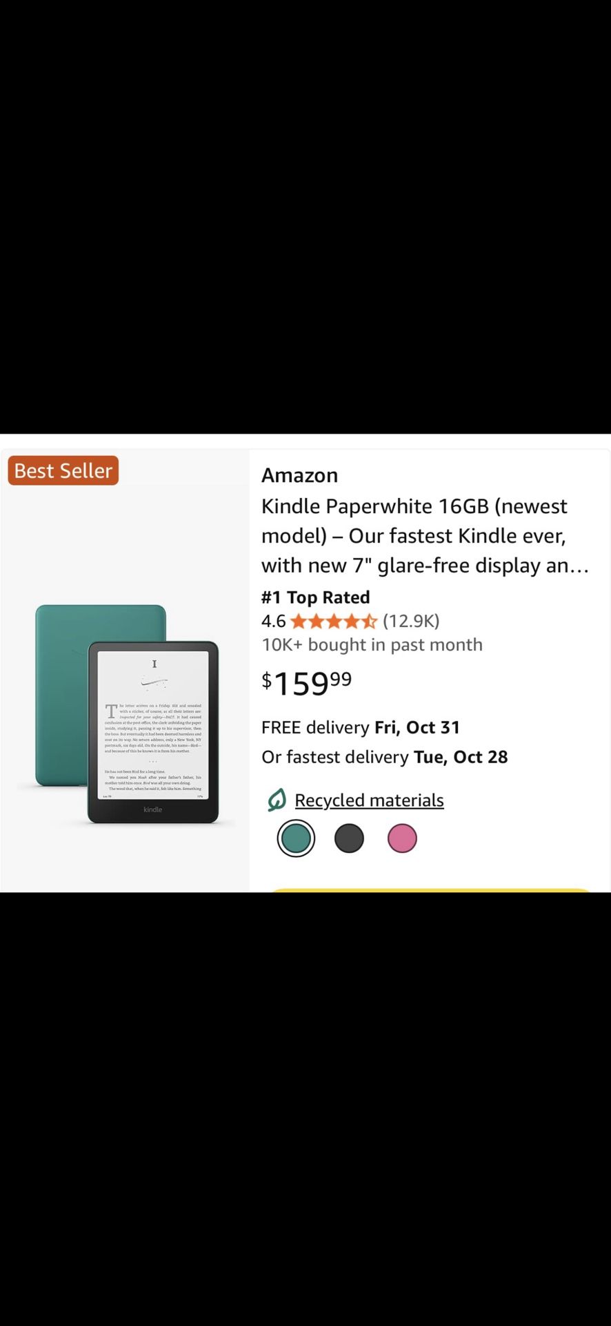 Kindle Paperwhite Generation 12 - 16 GB