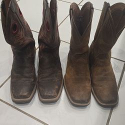 Botas ARIAT De Hombre Size 10 1/2 D Y E. $60 Cada Par. RECOGER EN HUMBLE 77396 