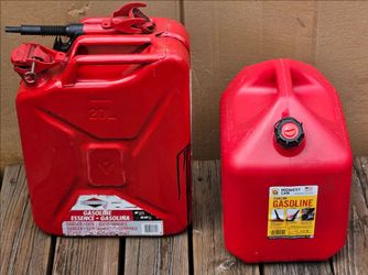Lot of 13 Gasoline Cans and Spouts