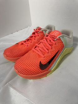 Nike Metcon 6 Bright Mango Gym Training Shoes AT3160 800 Womens Size 9