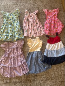 Girls summer dresses 7/8
