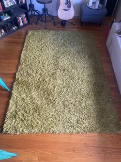 Chartreuse Rug 6ishx8ish